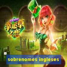 sobrenomes ingleses